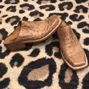 Lucchese Square Toe Mules